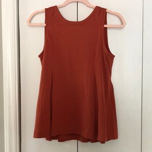 Madewell V-Back Rust Top